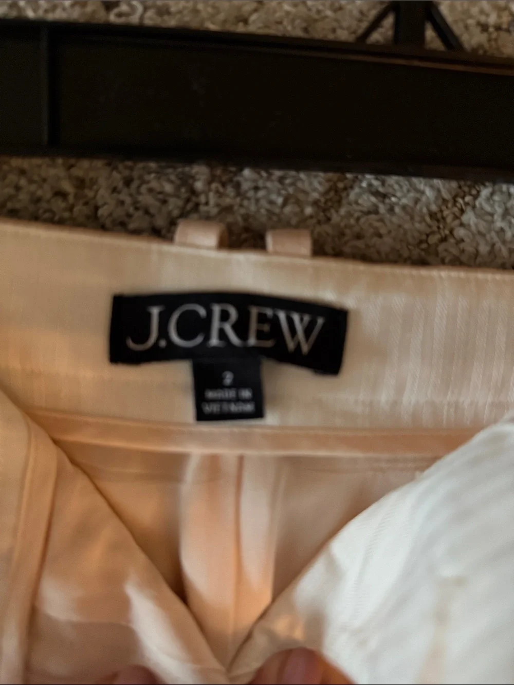 JCrew satin pencil skirt (trouser style)